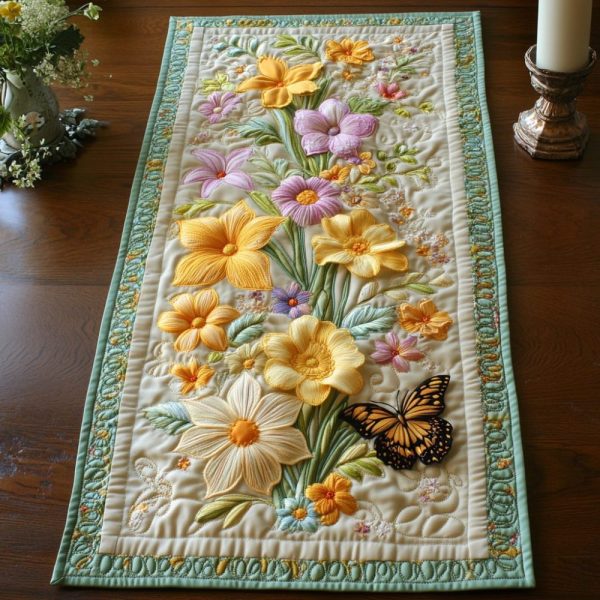 Meadow Glow Quilted Table Runner
