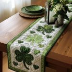 Meadow Luck Trail Quilted Table Runner