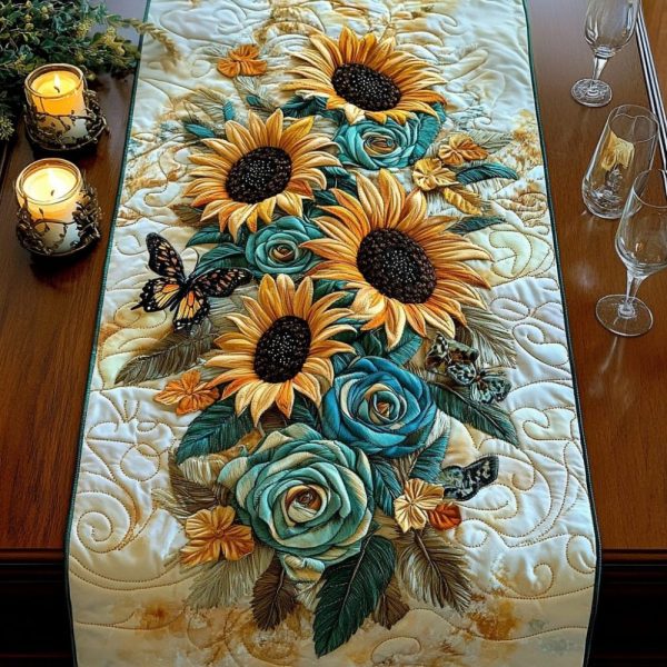 Meadow Luxe Quilted Table Runner