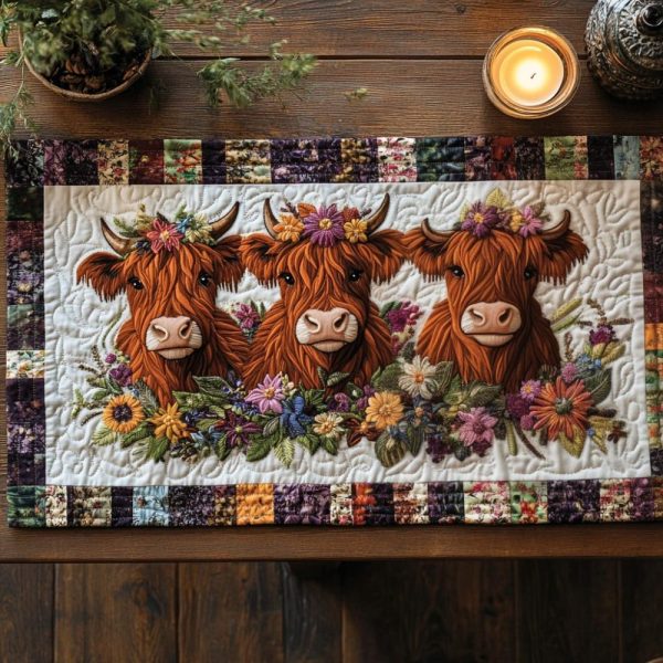 Meadow Mood Quilted Table Runner