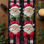 Merry Santa Quilted Table Runner