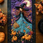 Midnight Charm Quilted Table Runner