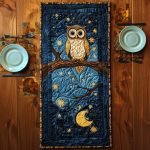 Midnight Owl Quilted Table Runner