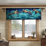 Midnight Sea Swim Quilted Valance