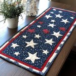 Midnight Shine Quilted Table Runner