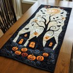 Midnight Windows Quilted Table Runner
