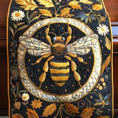 Midnight Wings Quilted Table Runner