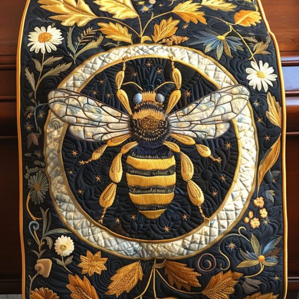 Midnight Wings Quilted Table Runner