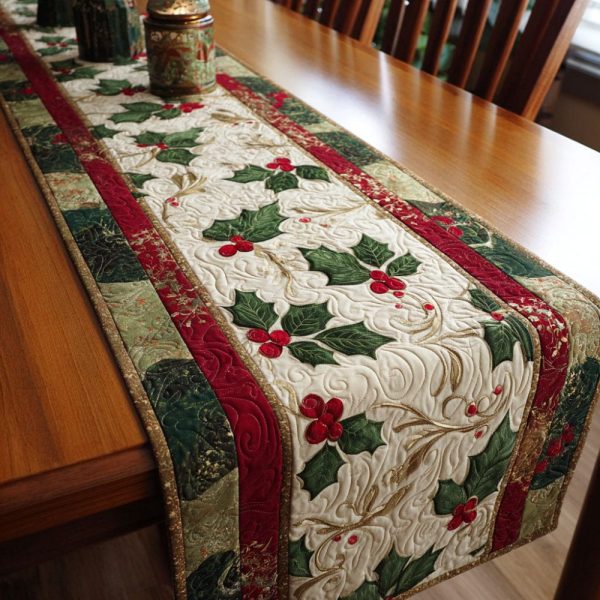 Mistletoe Dream Quilted Table Runner