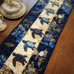 Moonlit Turtle Quilted Table Runner
