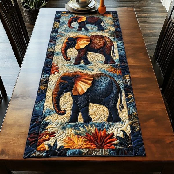 Moonlit Wandered Quilted Table Runner