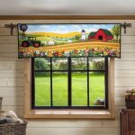 Morning Farm Breeze Quilted Valance