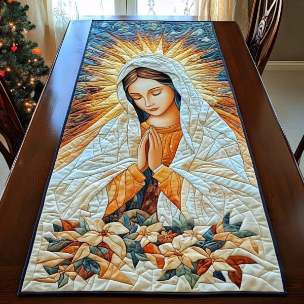 Mother Of Light Quilted Table Runner