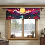 Mystic Cascade Quilted Valance