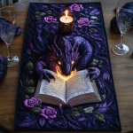Mystic Flame Quilted Table Runner