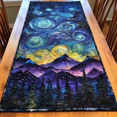 Mystic Lights Quilted Table Runner