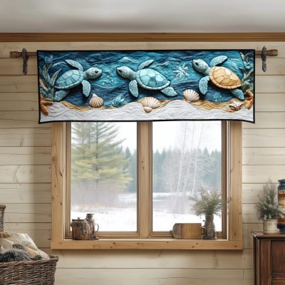 Mystic Tides Quilted Valance
