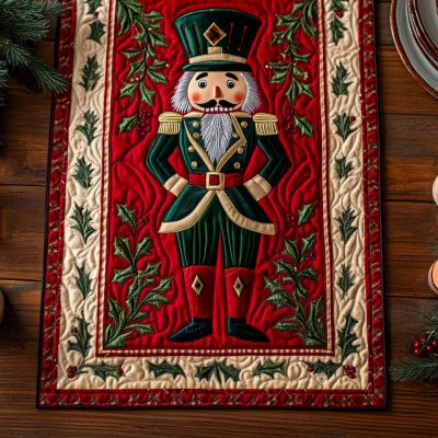 Noble Nutcracker Quilted Table Runner