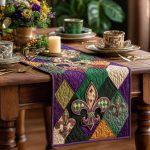 Noble Fleur Quilted Table Runner