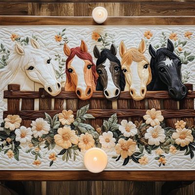 Noble Steps Quilted Table Runner