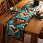Nomad Hearts Quilted Table Runner