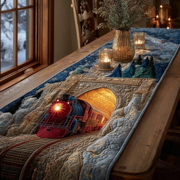 North Pole Express Quilted Table Runner
