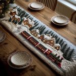 North Pole Express Quilted Table Runner