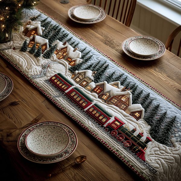 North Pole Express Quilted Table Runner