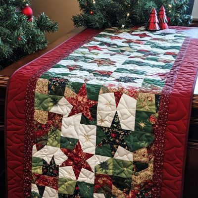 North Pole Warmth Quilted Table Runner