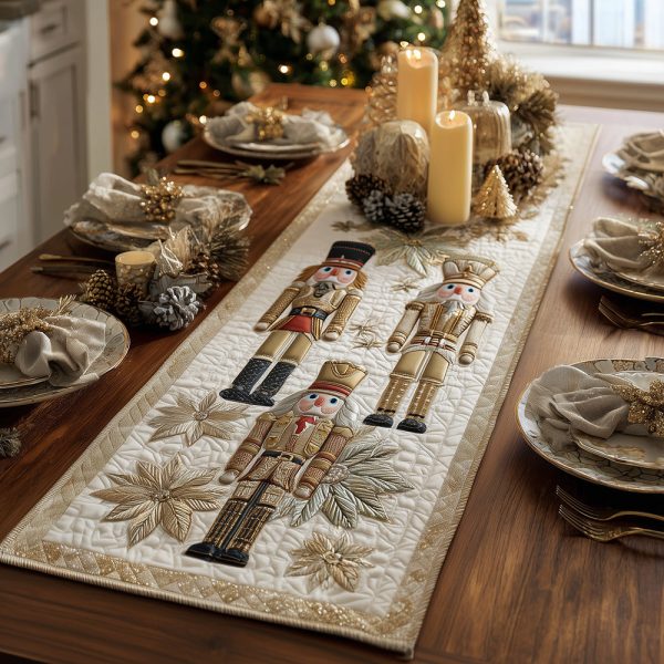 Nutcracker Elegance Quilted Table Runner
