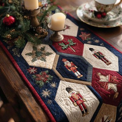 Nutcracker Eve Quilted Table Runner