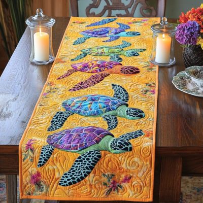 Ocean Journey Quilted Table Runner