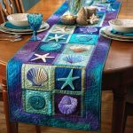 Ocean Shells Quilted Table Runner