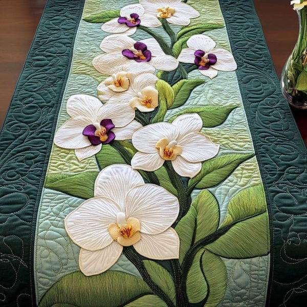 Orchid Bliss Quilted Table Runner