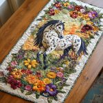 Painted Steed Quilted Table Runner