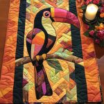 Paradise Bird Quilted Table Runner