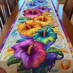 Paradise Flower Quilted Table Runner