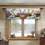 Pastel Meadow Quilted Valance