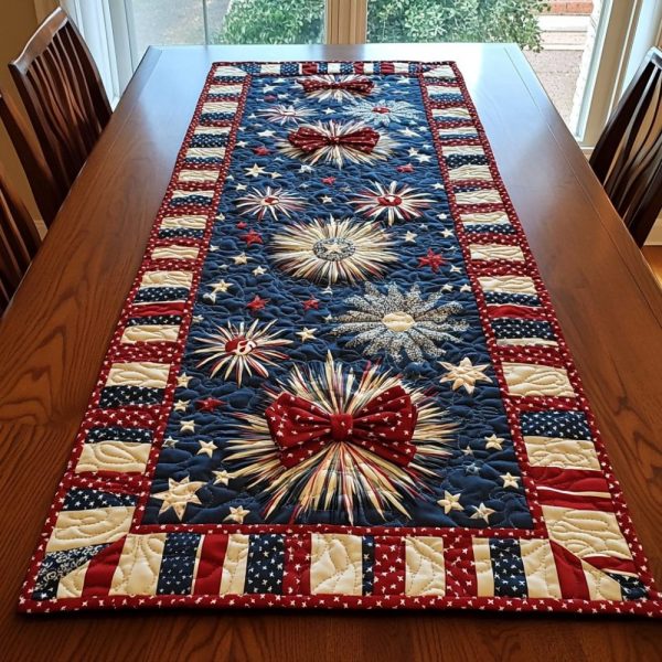 Patriot Path Quilted Table Runner