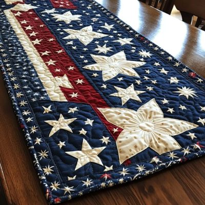 Patriot Trail Quilted Table Runner