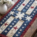 Patriots Pride Quilted Table Runner
