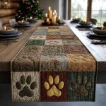 Paw Pathway Quilted Table Runner