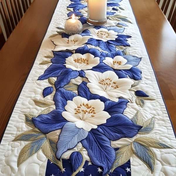 Petal Bliss Quilted Table Runner