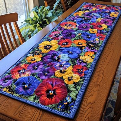 Petal Bloom Quilted Table Runner