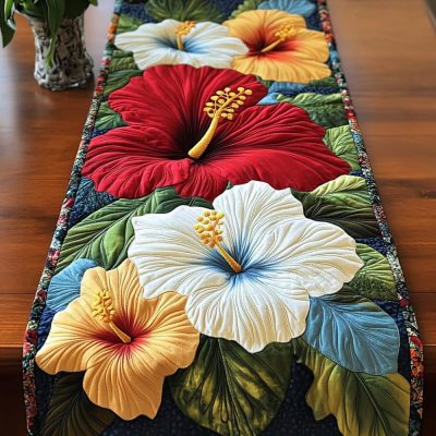 Petal Dance Quilted Table Runner