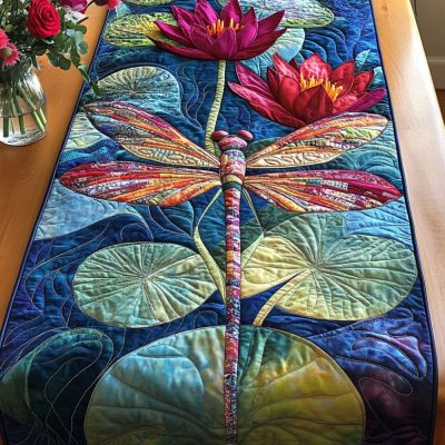 Petal Glide Quilted Table Runner