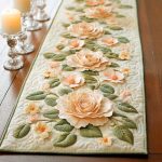 Petal Grace Quilted Table Runner