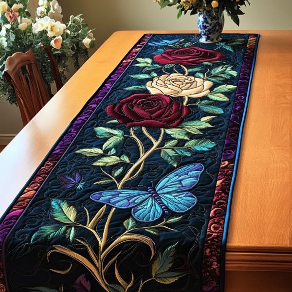 Petal Perfection Quilted Table Runner