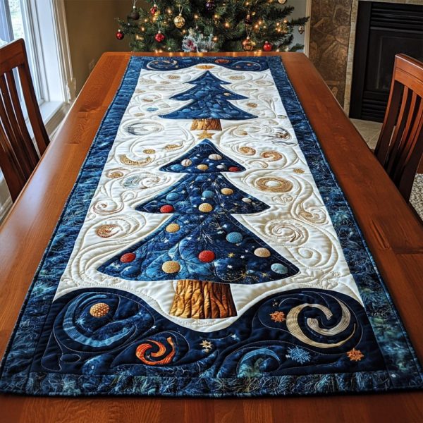Pine Needle Whispers Quilted Table Runner