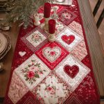 Cottage Heart Quilted Table Runner